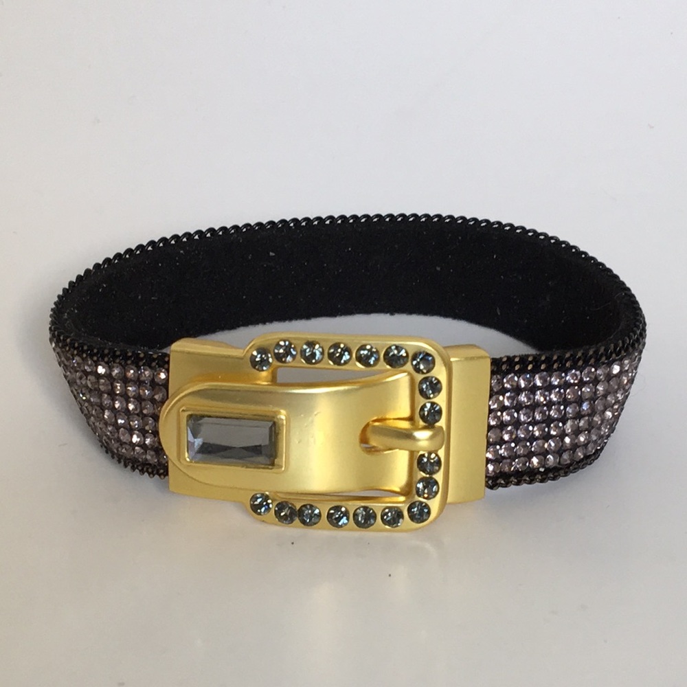 Buckle-Style Jeweled Bracelet